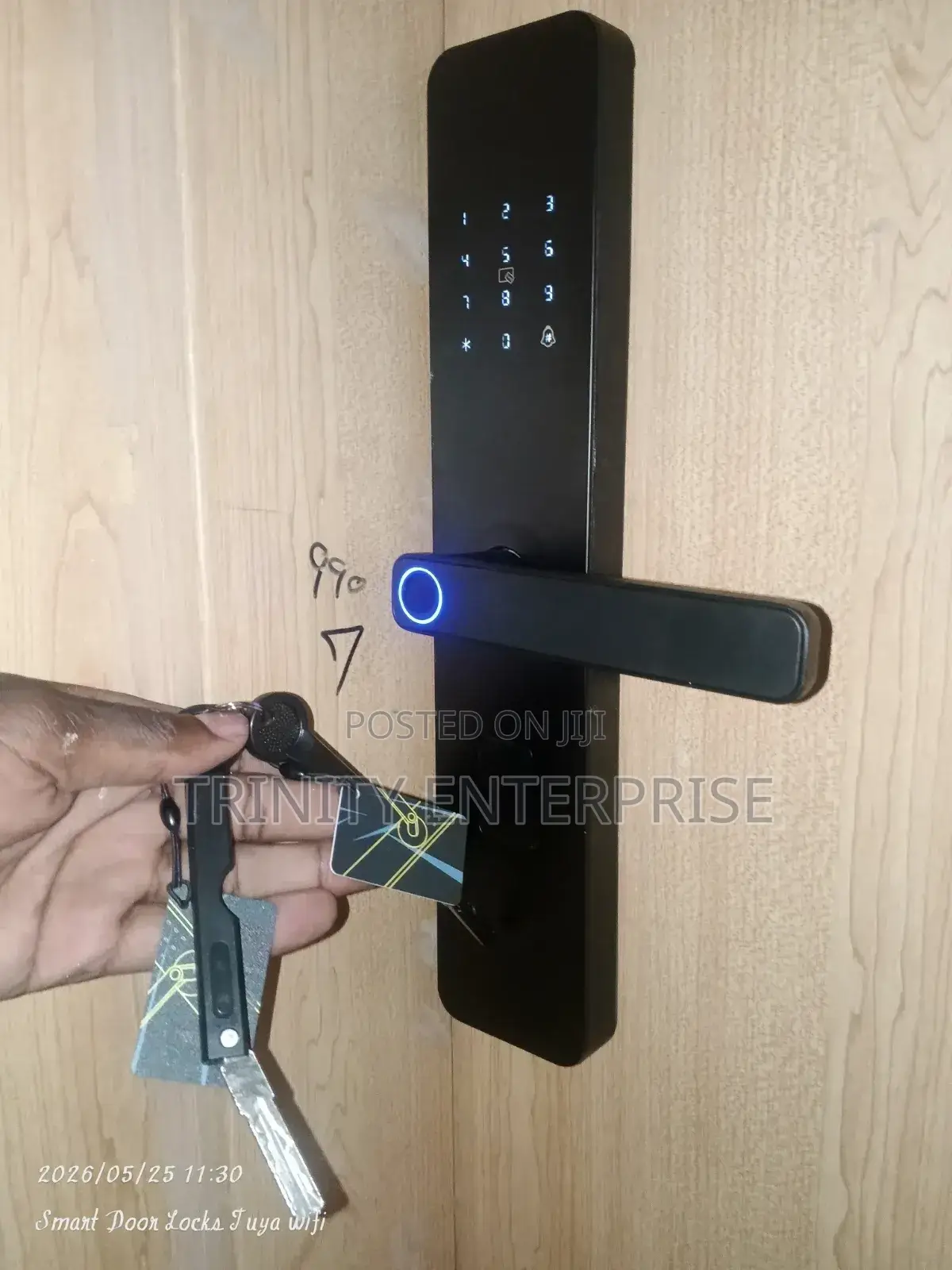 Smart Lock Dual Fingerprints Password Card App Control Lock Security