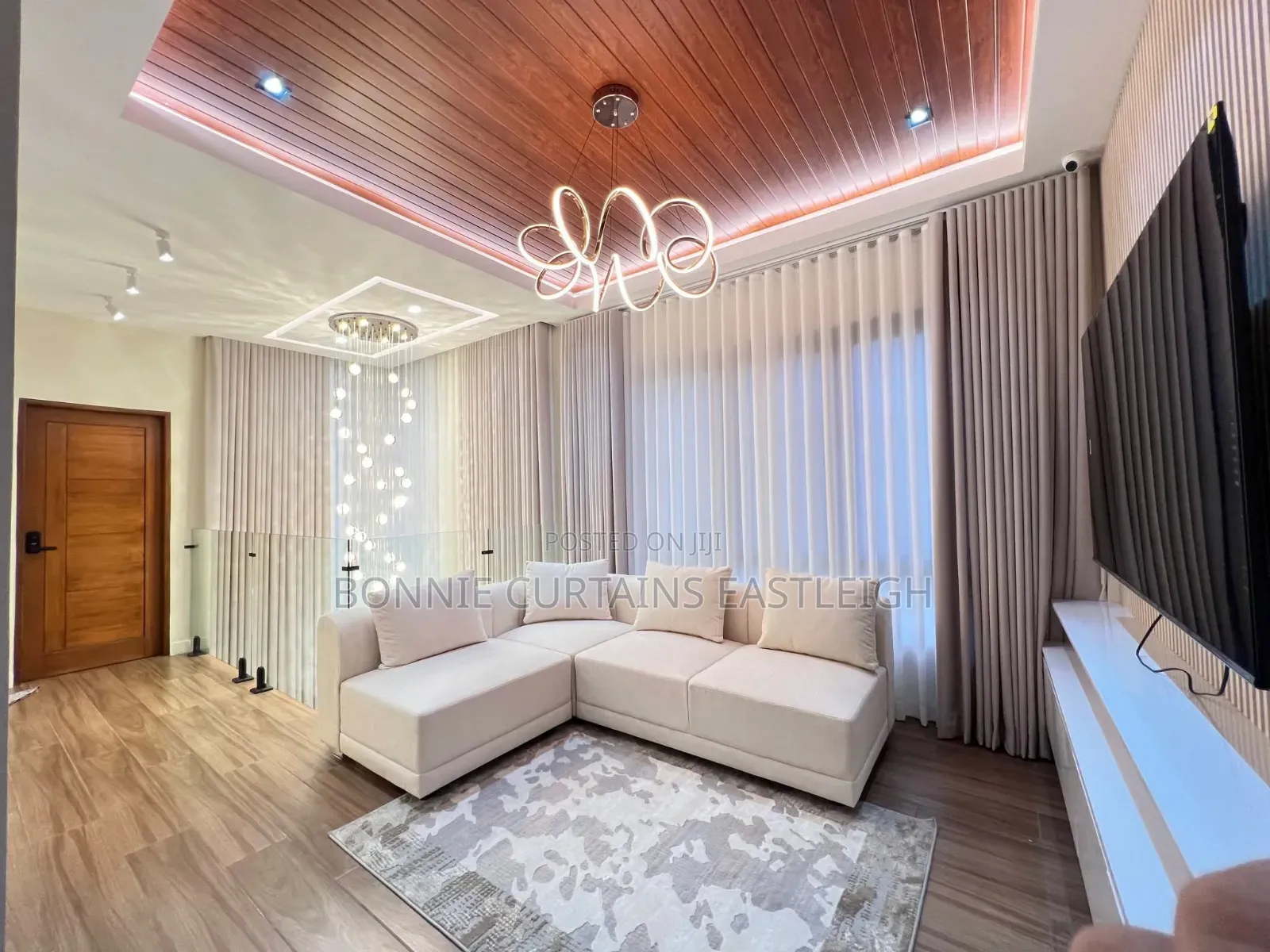 White Curtains and Sheers Living Rooms