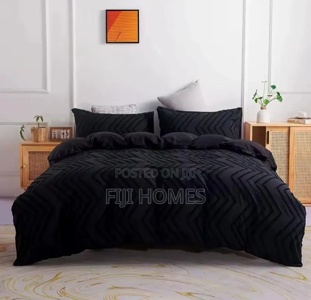 4pc Tufted Duvet Cover Set 6x6/6x7