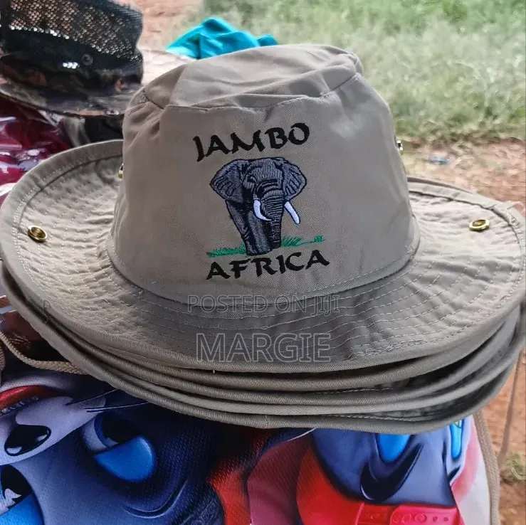 Embroidered Safari Khaki Hats