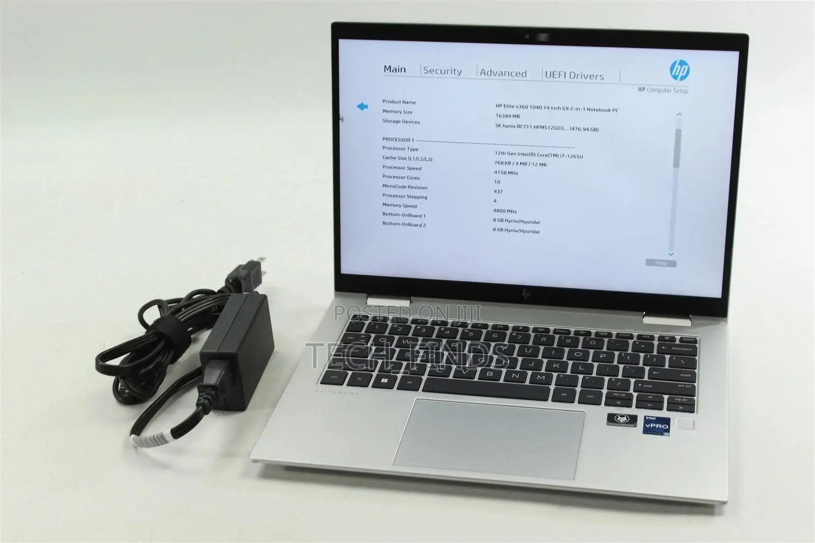 Laptop HP EliteBook x360 1040 G9 16GB Intel Core i7 SSD 256GB