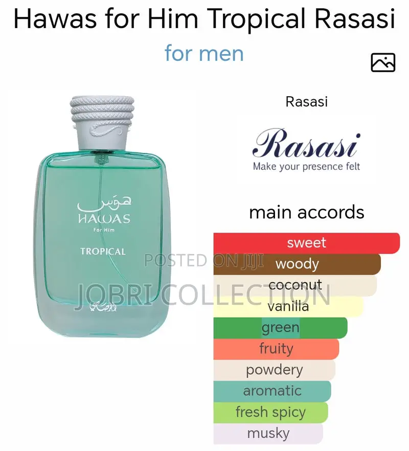 Hawas Tropical by Rasasi Perfume/Fragrance Available
