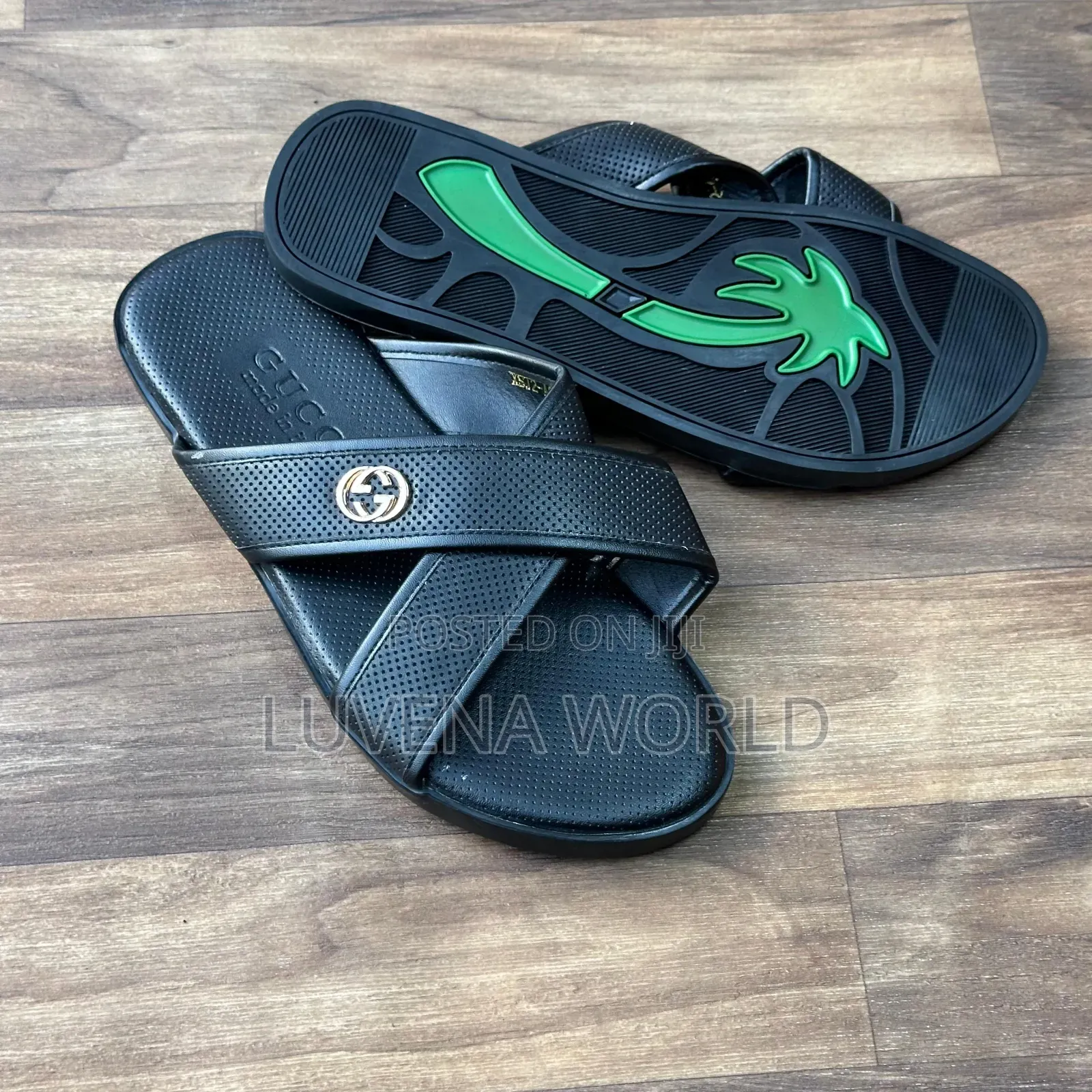 Gucci All Black Sandals