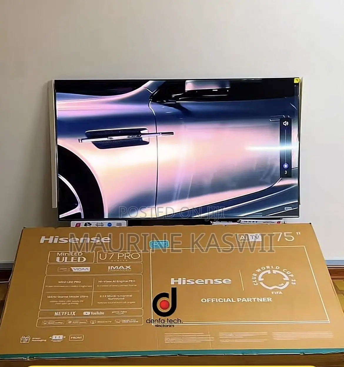 Hisense 75”U7 Pro Miniled Uled -75 U7qken