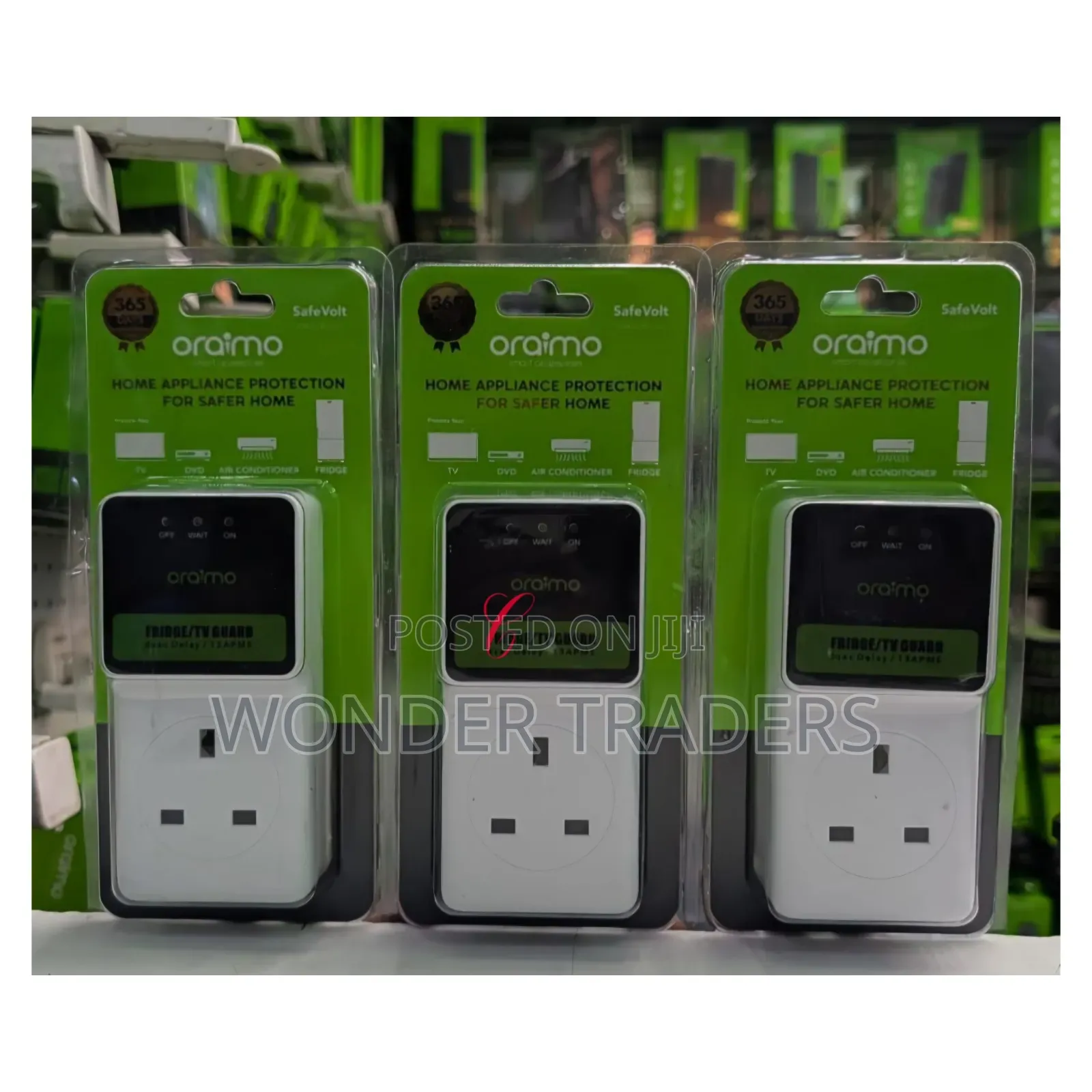 Oraimo Ows-301uu *Fridge/ Tv Guard* 3250w Extension, Surge Light 