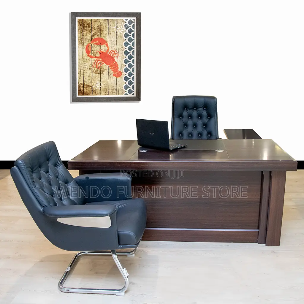Office Desk; 1.6 Meters Mahogany Executive Office Boss Desk