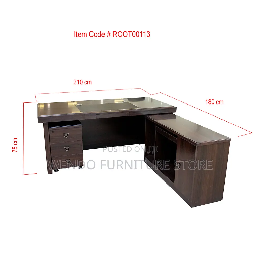 Office Desk; 1.6 Meters Mahogany Executive Office Boss Desk