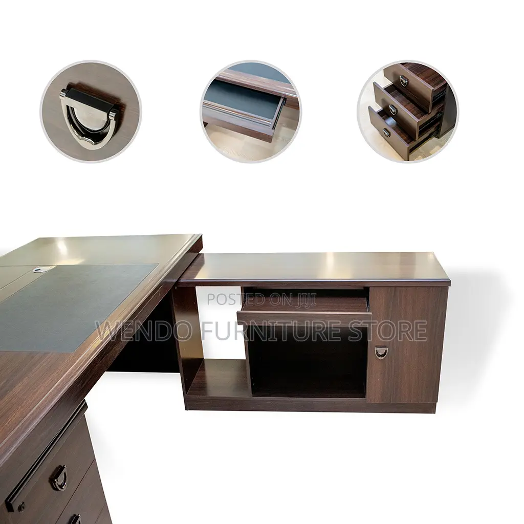 Office Desk; 1.6 Meters Mahogany Executive Office Boss Desk