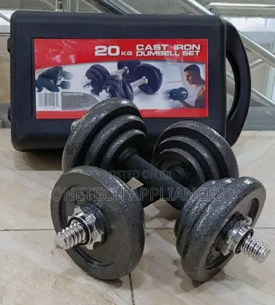 20kg Adjustable Dumbbell Set With Connector and Carry Case