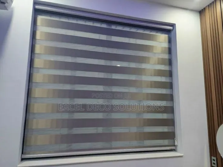 Shear Roller Blinds | Zebra Striped Window Privacy Coverings