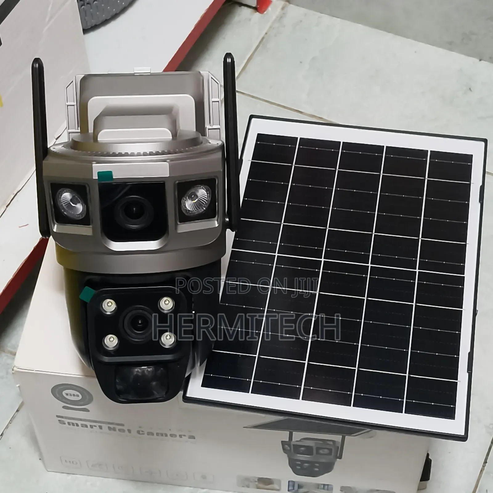Dual-Lens 4g Solar Powered CCTV Cameras Outdoor Surveillance Camera