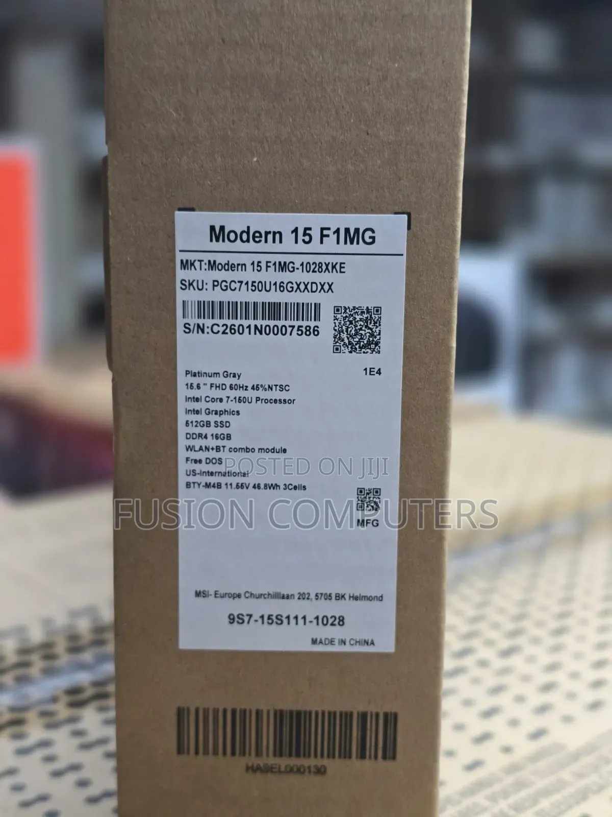 New Laptop MSI Modern 14 16GB Intel Core i7 SSD 512GB
