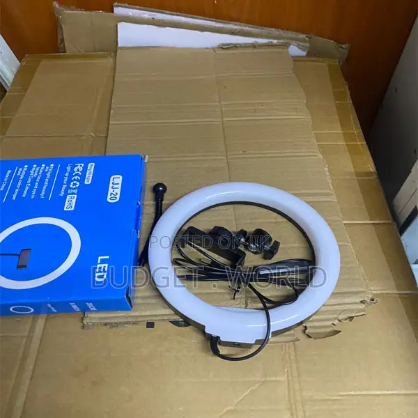 10-Inch Live Streaming Ring Light Kit With Adjustable Height Stand