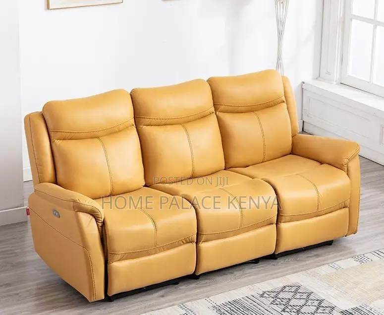 Home Sofa: 3seater Leather Recliner Sectional Sofa