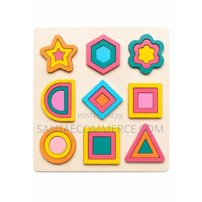 Child Development Wooden Geometric Shapes Puzzle