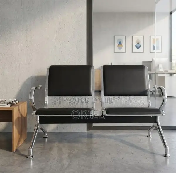 Office Bench : 2-Seater Linked Office Waiting Bench