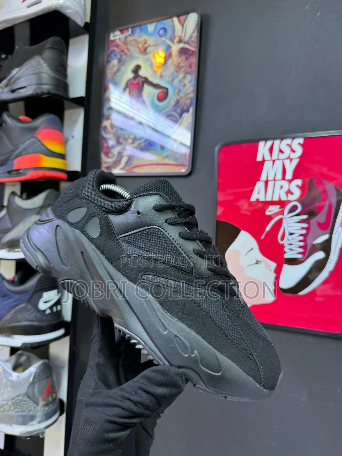 Black Adidas Yeezy Boost 700 Sneakers