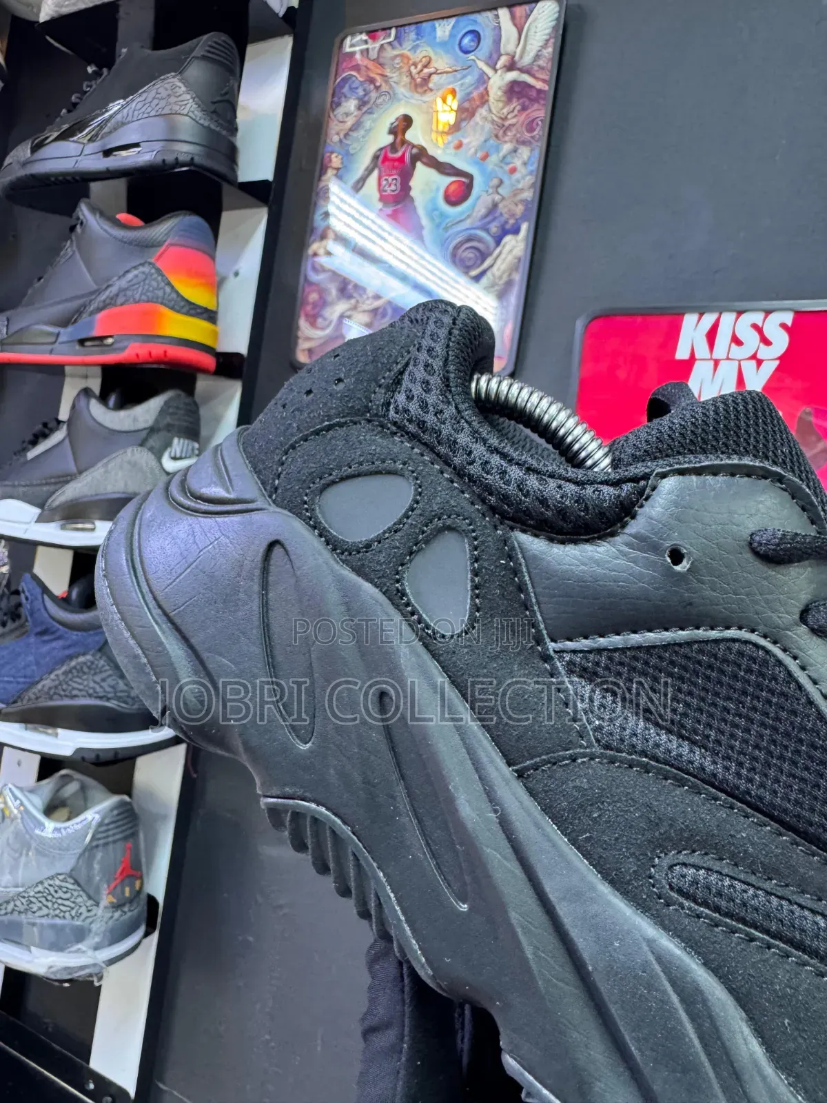 Black Adidas Yeezy Boost 700 Sneakers