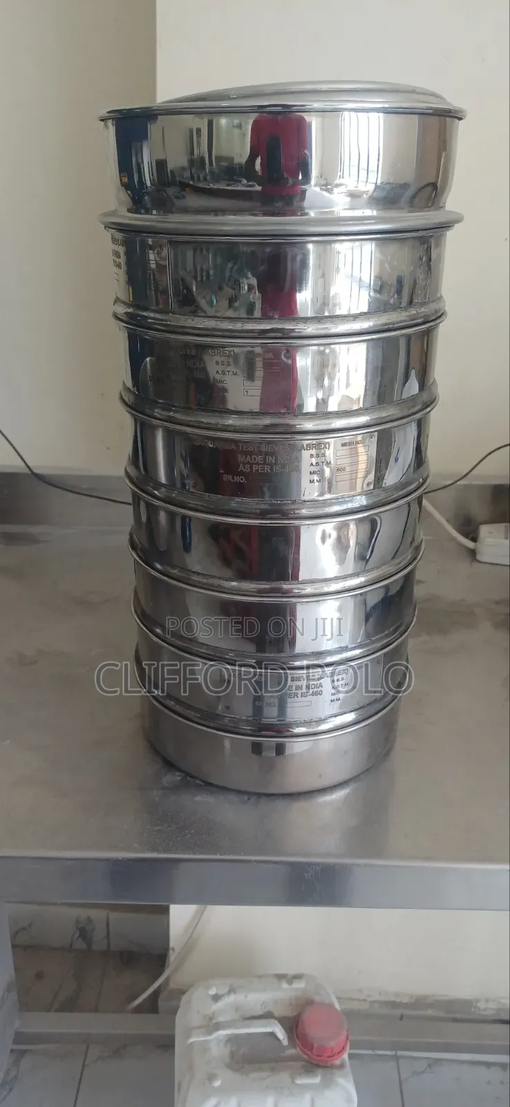 Bs Sieve 200mm Diameter Set Lid and Receiver