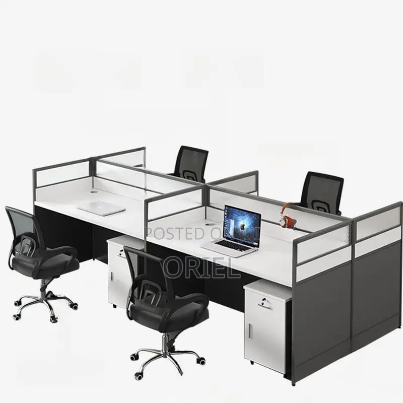 Office Desk : 4-Seater Office Working Workstation