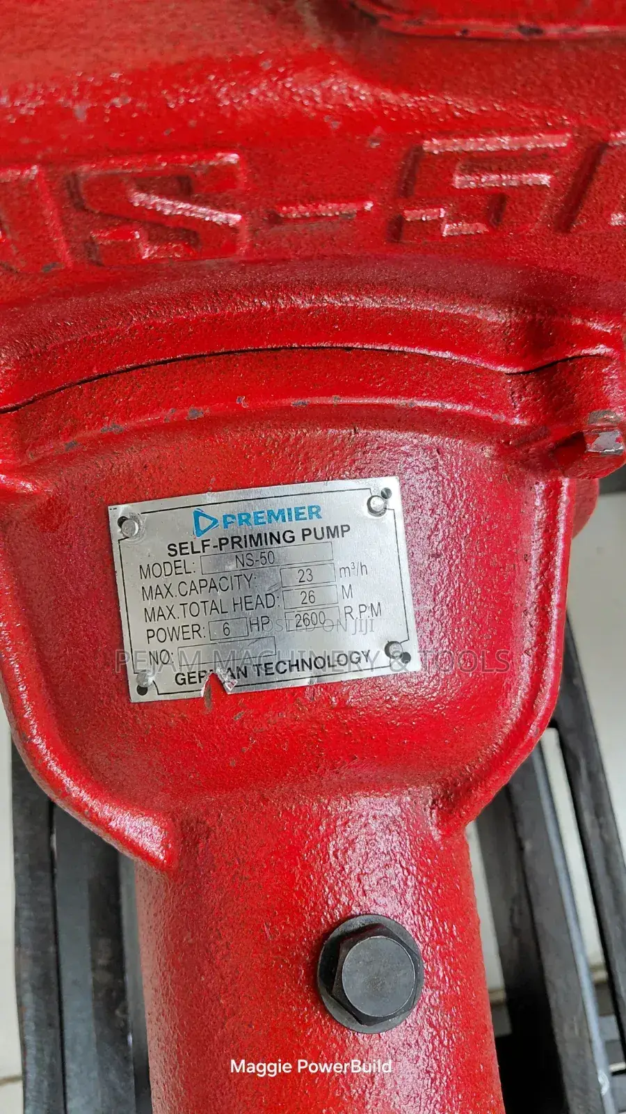 Premier 2" 6hp High-Pressure Self-Priming Bare Pump 26metres Head