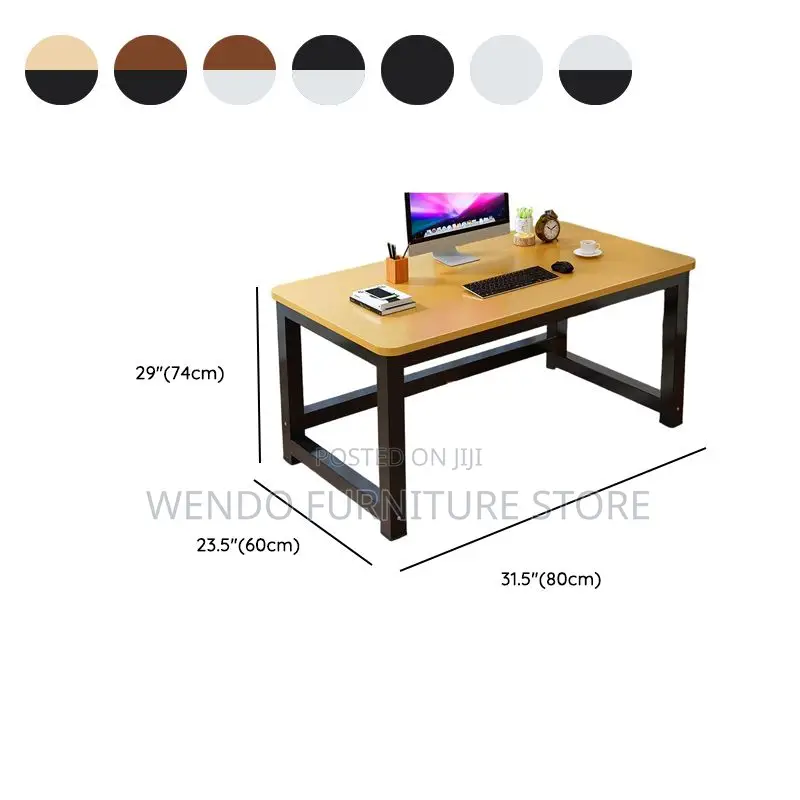 Office Table; 1.4 Meters Home Office Book Wooden Top Table