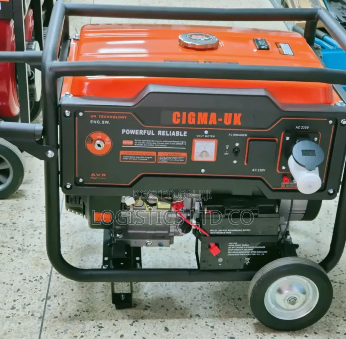 Gasoline Generator Cigma-Uk 11000ae2 (With Wheels ) 11kva
