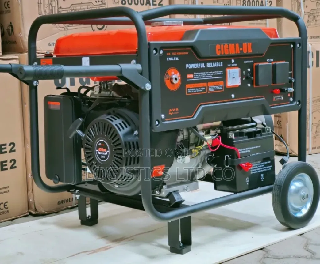 Gasoline Generator Cigma-Uk 8000ae2 With Wheels 8.7kva