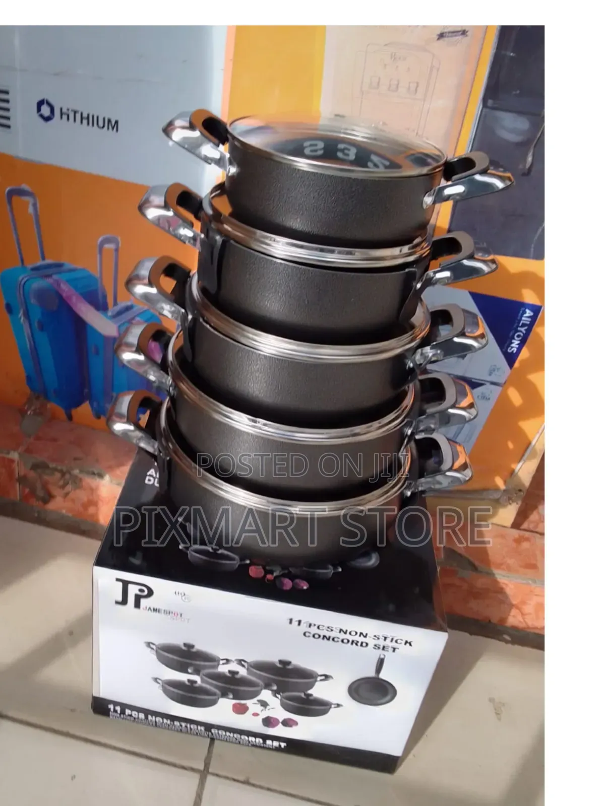 Jp Nonstick 11 PCS Cooking Pot and Pan Set