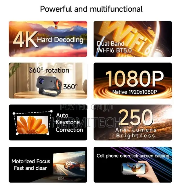Projector Auto Focus Ultra High Definition Suitable 1080p Cy900