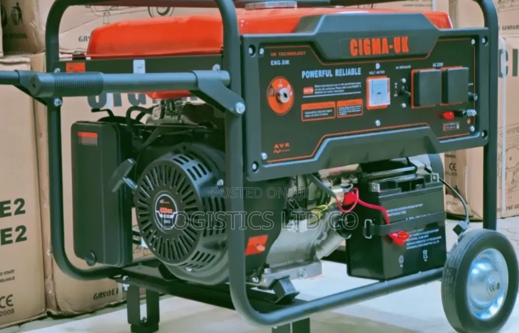 Gasoline Generator Cigma-Uk 6500ae2 (With Wheels and Trolley) 7kva