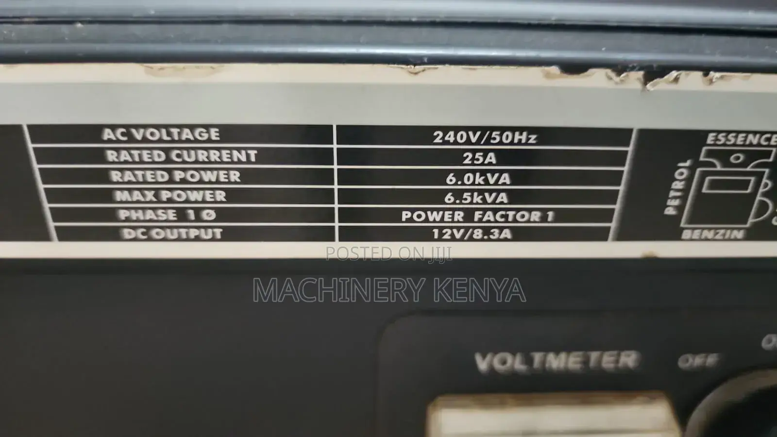 6.5kva Generator for Hire Dayliff Make