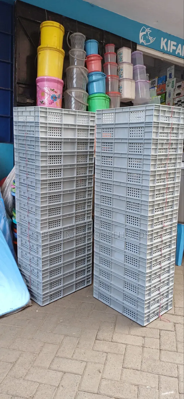 Grey Half Crate