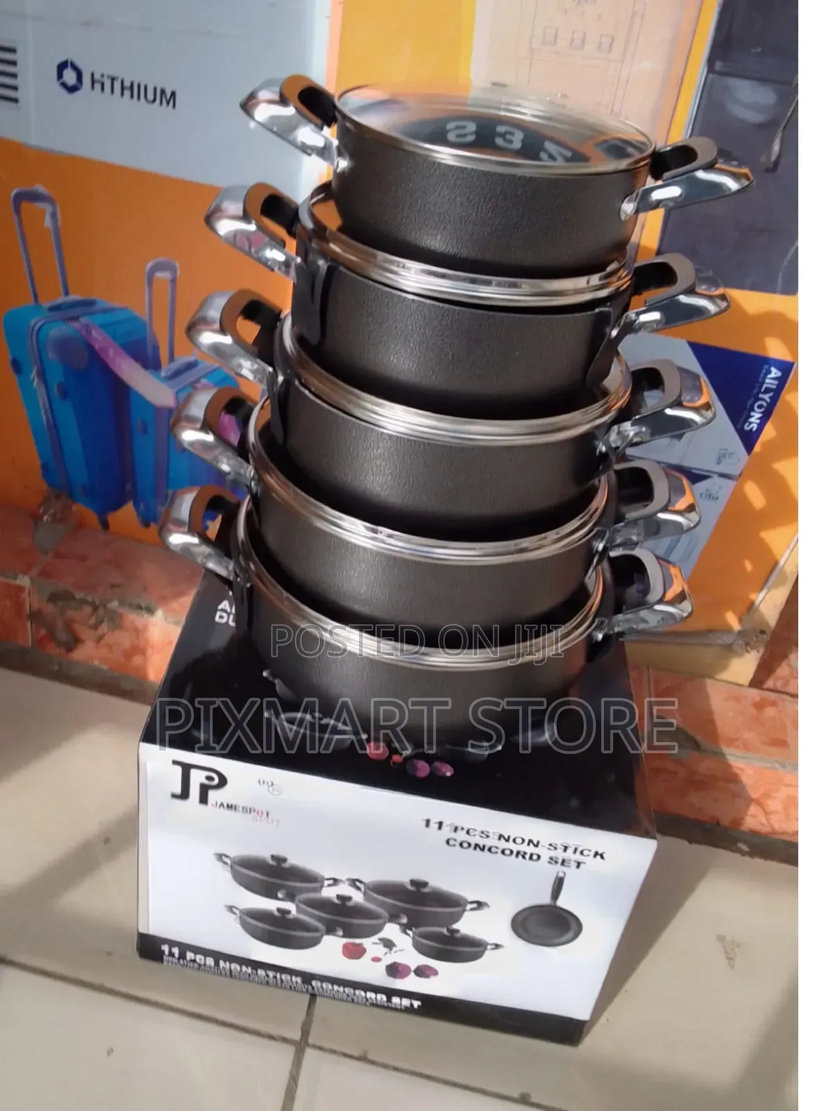 Jp 11 Piece Cookware Set With Lid Covers