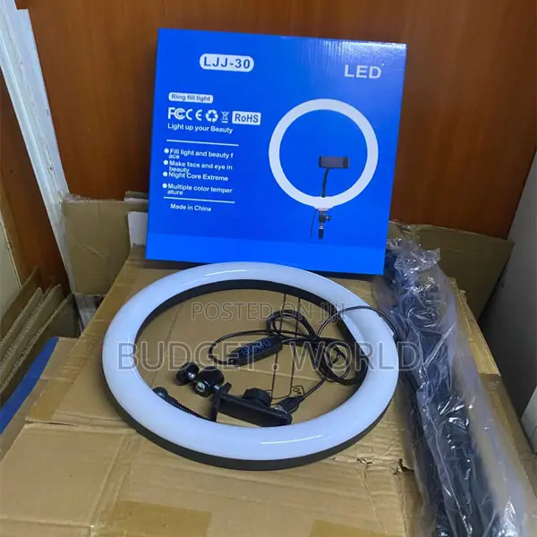 13-Inch Portable Ring Light Setup for Tiktok, Youtube and Vlogging