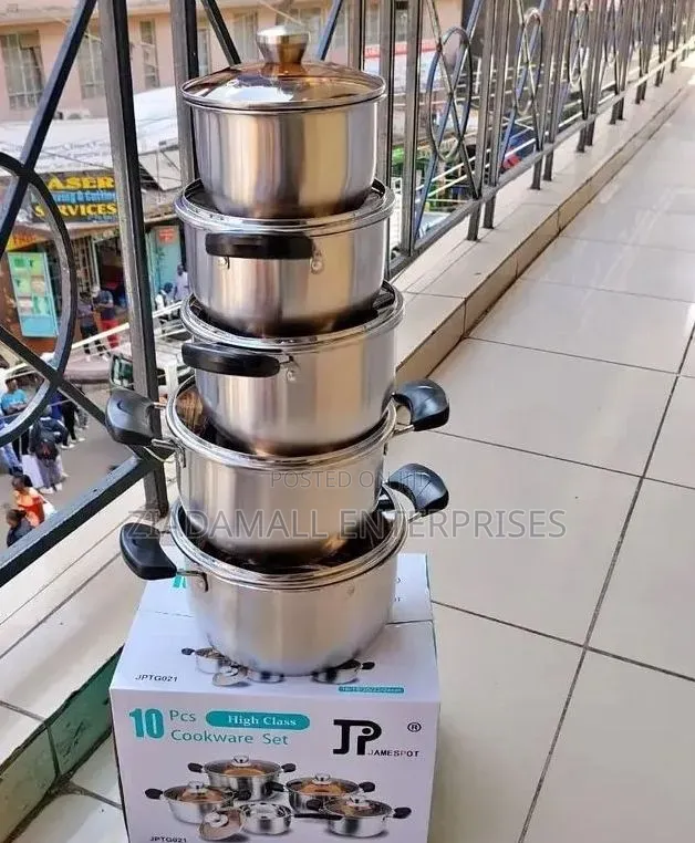 Jp 10-Piece Stainless Steel Cookware – Built for Everyday Excellence