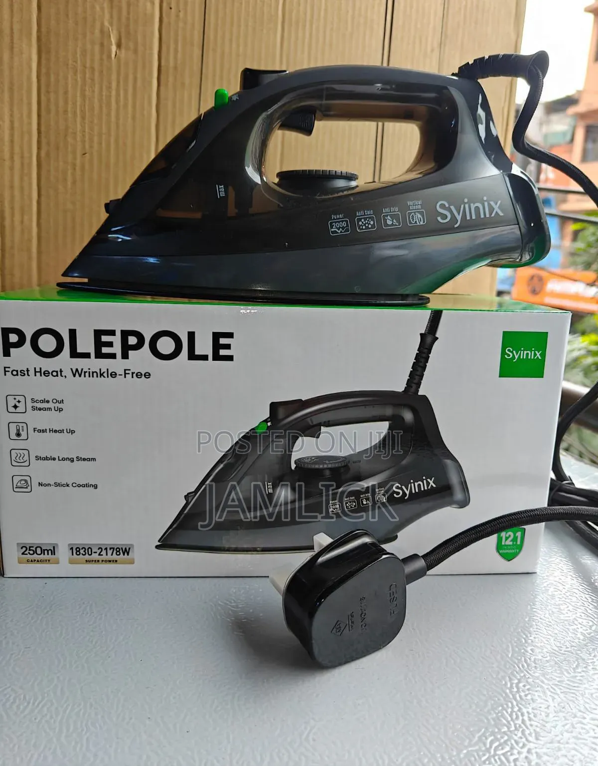 Syinix Steam Iron Box (Polepole) - Js