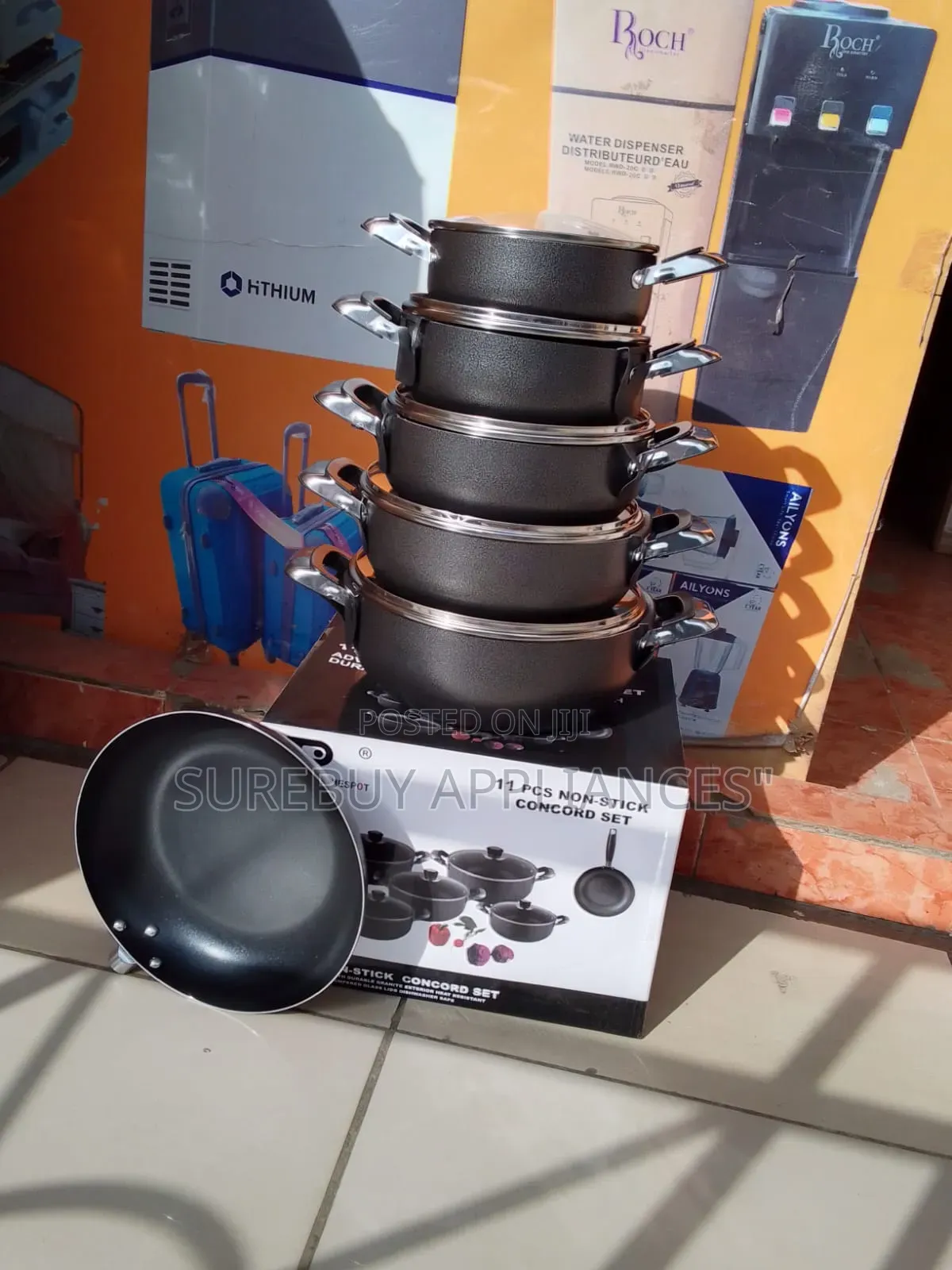 Jp 11pc Premium Nonstick Cooking Pot Set Granite Cookware