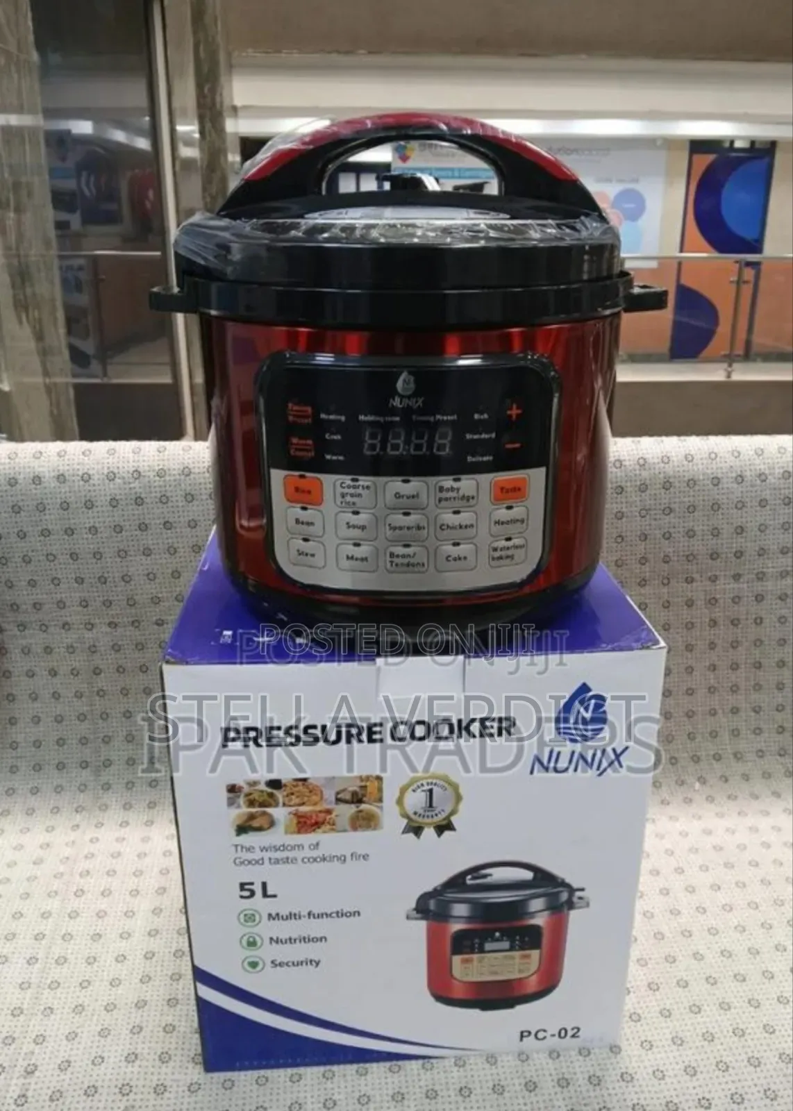 Nunix 5ltrs Electric Pressure Cooker