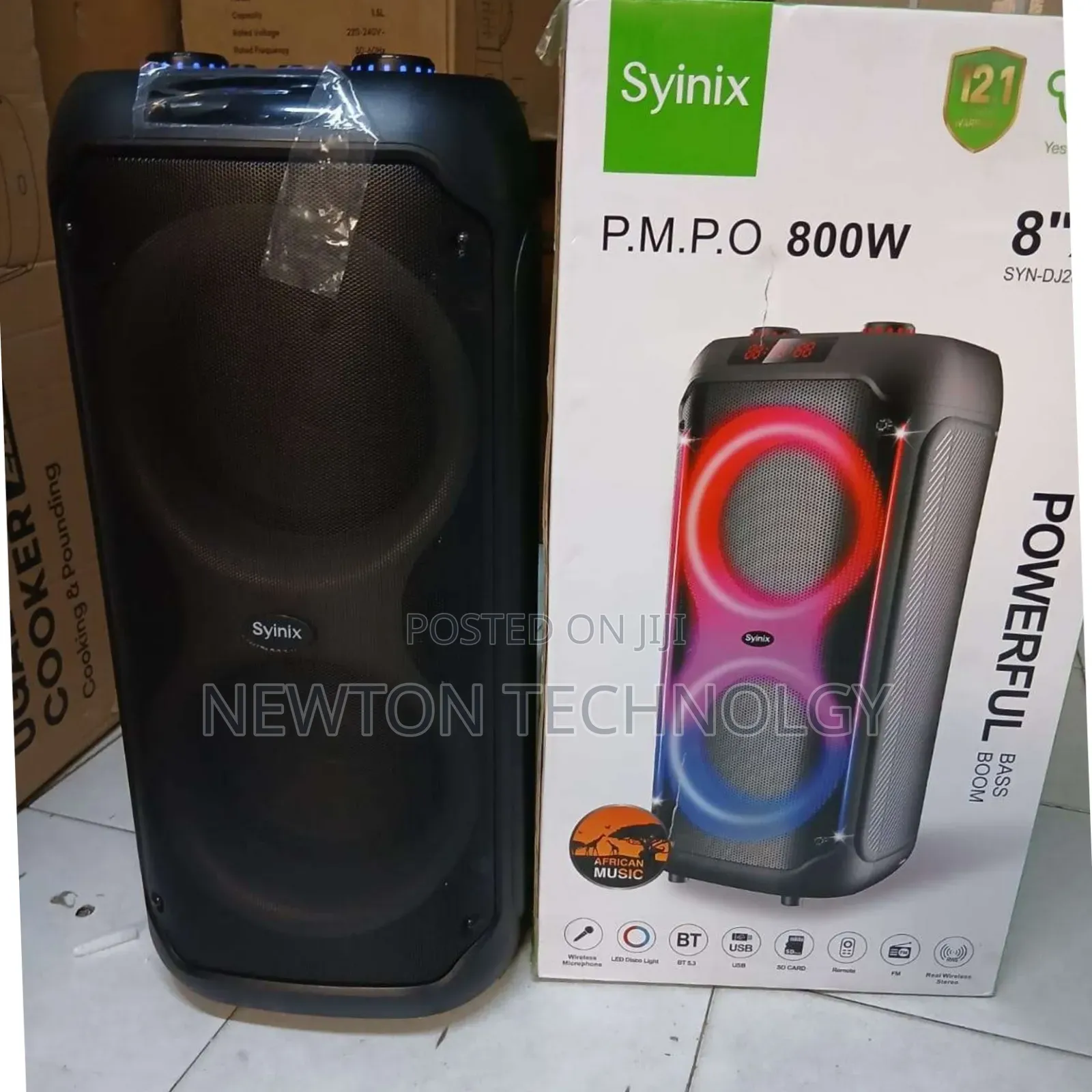 Syinix Powerful Bass Boom
Syndj280twd
<>Wireless Microphone