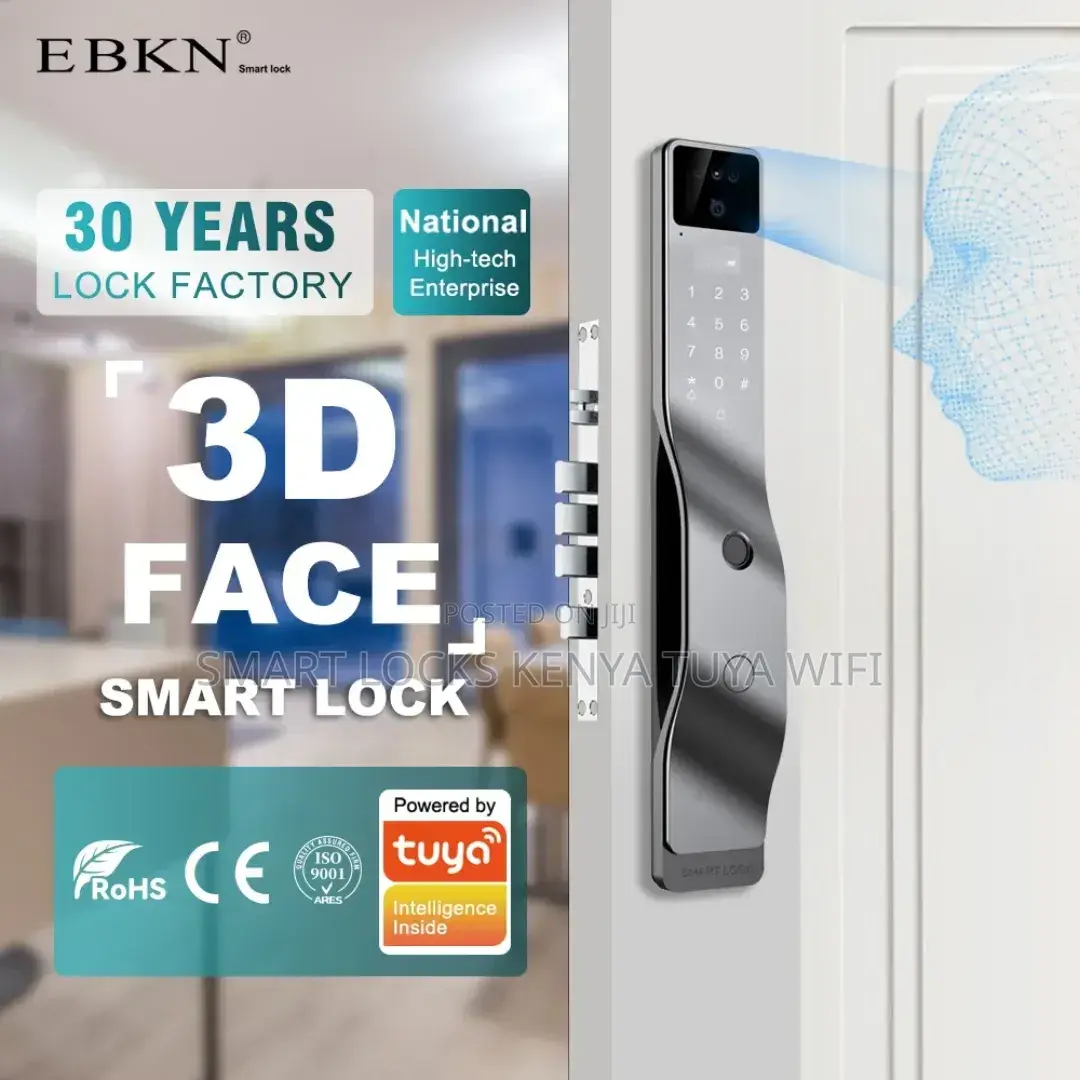 Tuya Wifi Alloy Smart Lock Face Recognition Smart Door Lock