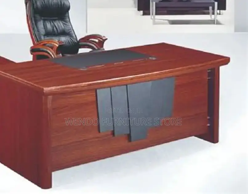 Office Desk; 1.8 Meters Executive Mahogany Wood Office Sturdy Desk