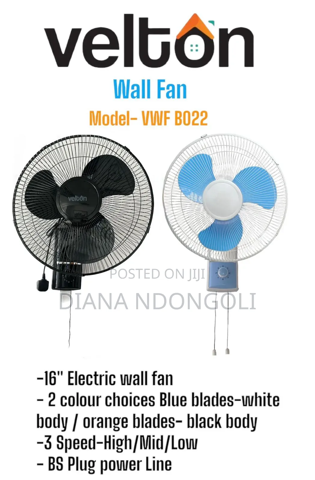 *Velvton Wall Fan Now Available