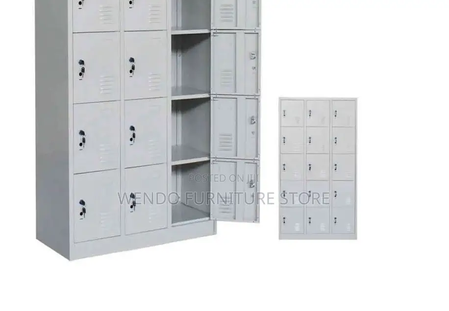 Office Cabinet; 15 Lockers Cabinet With Key Lock