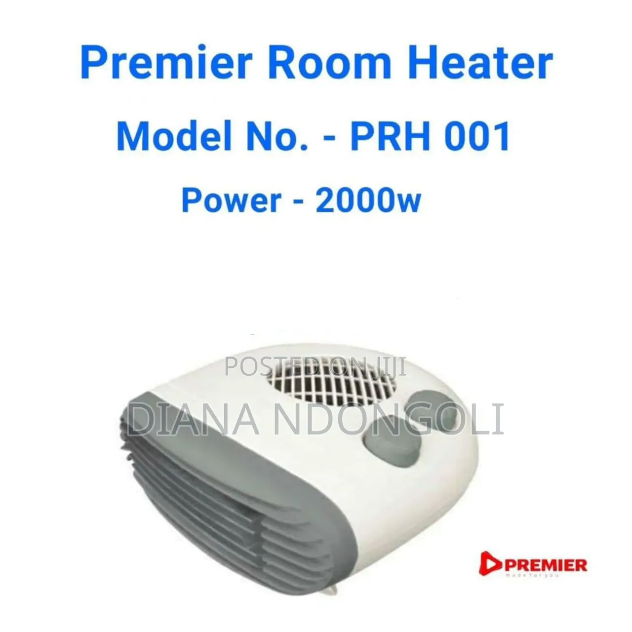 *Premier Fan Heater Available