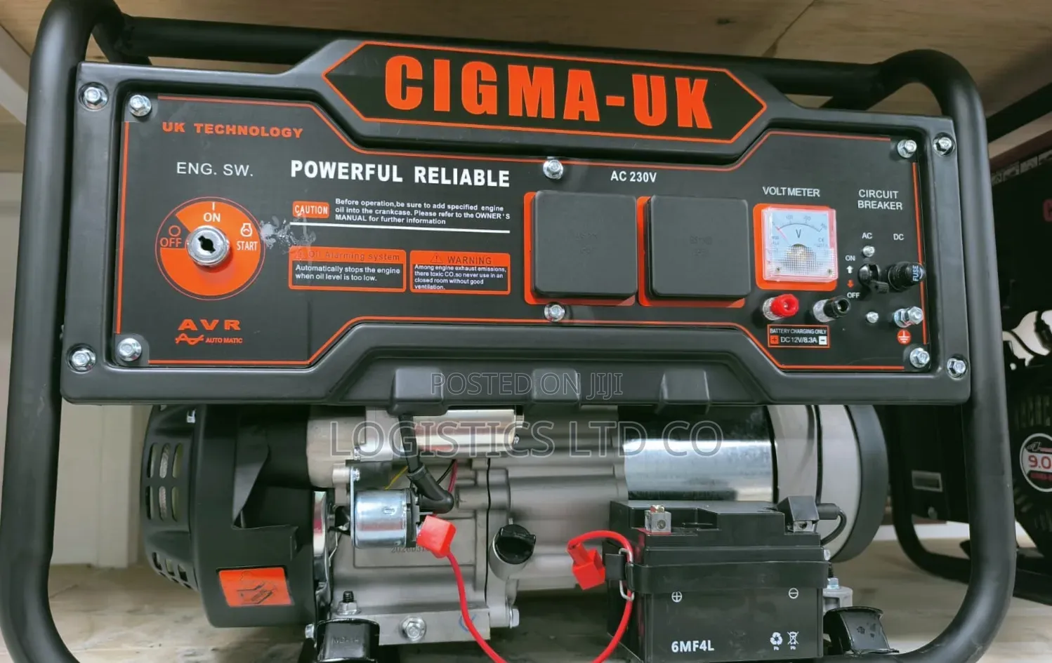Petrol Generator 4000ae 3.75kva Key Start, Wheels and Trolley.