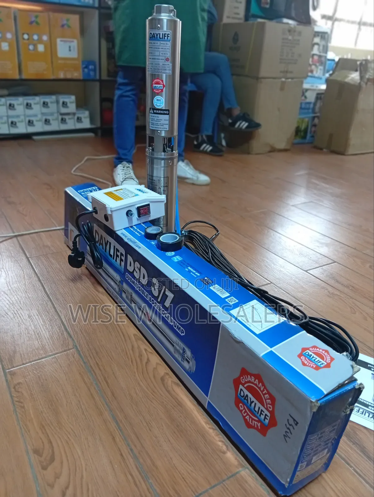 Dayliff DSD 3/7 Submersible Well Pump 0.5hp 80m Lift Stainless Steel