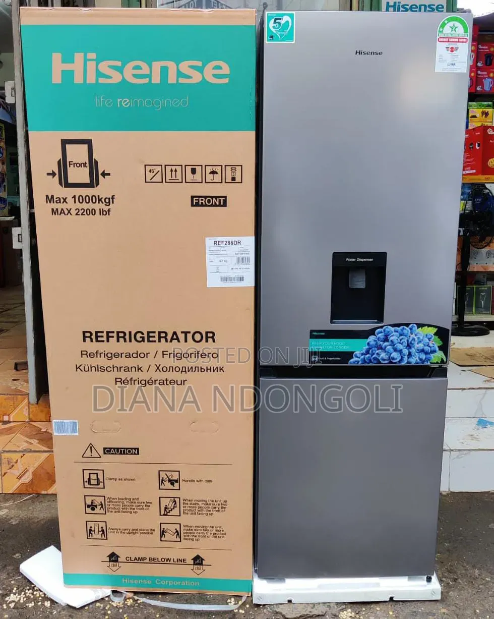 Hisense Double Door Fridge Bottom Freezer 230 Litres No Frost