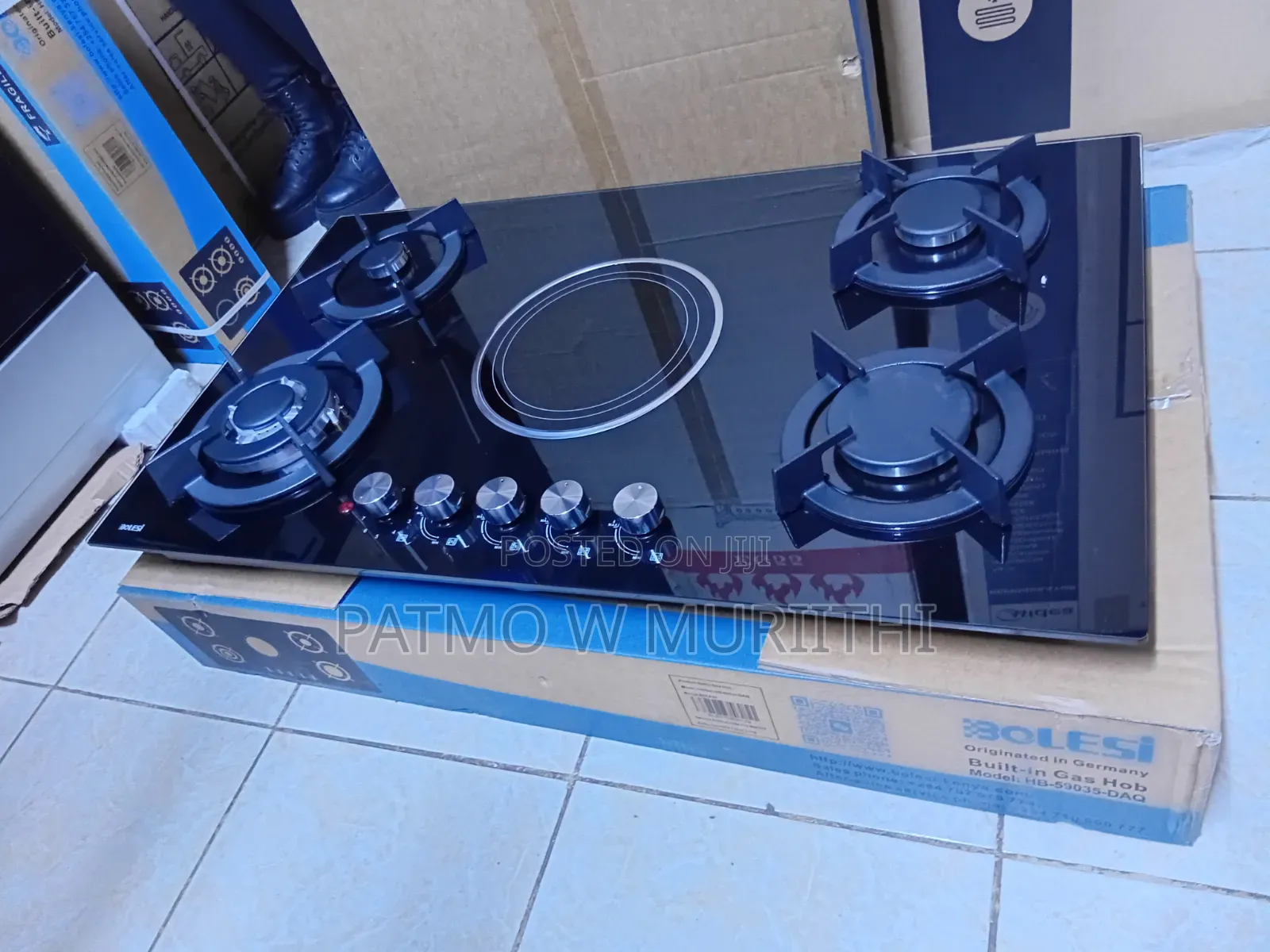 Bolesi Hob Built-in 4Gas Burners +1 Infrared Plate Cooker HB-59035-DAQ