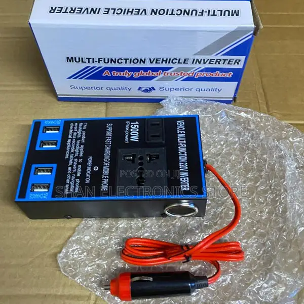 1500w Multifunctional 1500w Car Power Inverter, 12v 24v to 110v 220v